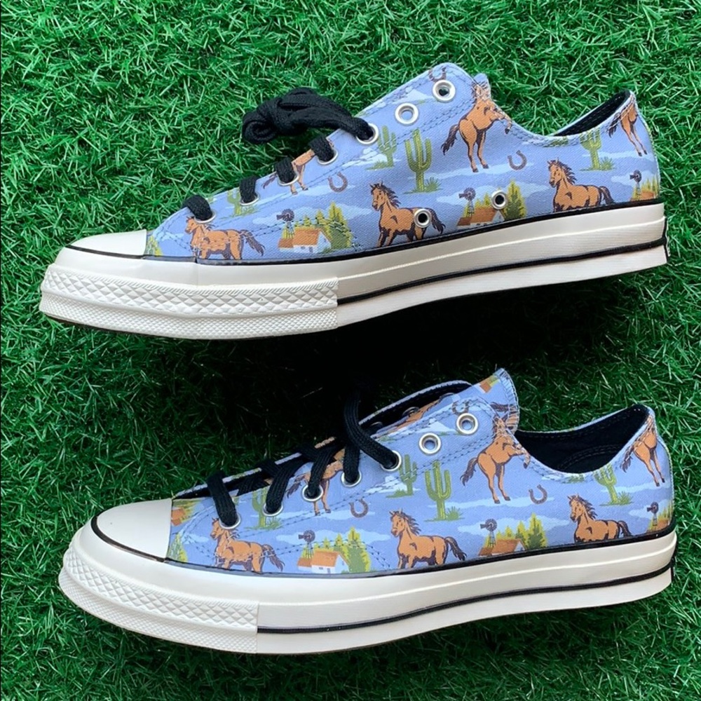 CONVERSE CHUCK 70 OX WASHED DENIM/MULTI/EGRET MEN’ - Picture 12 of 16